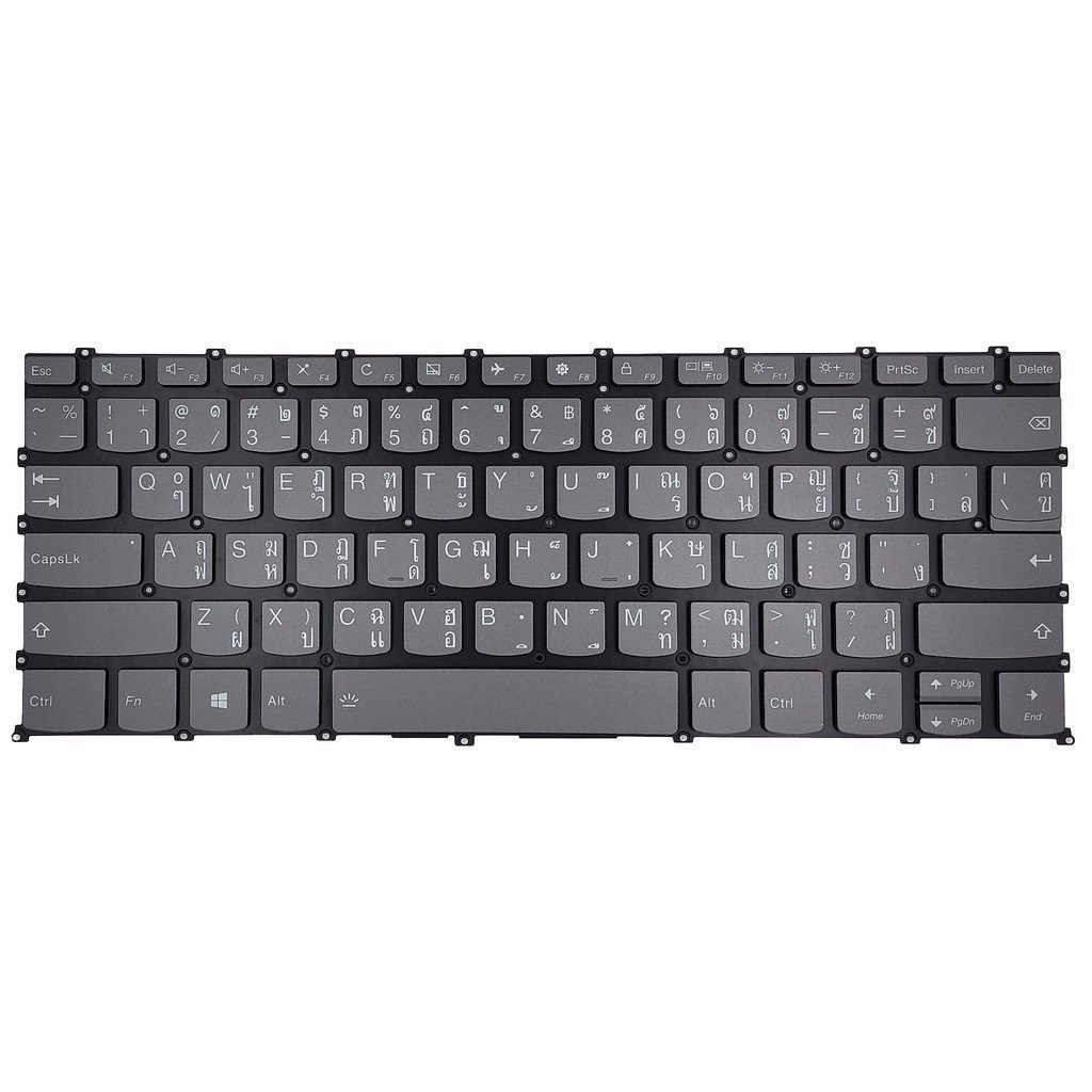 เหมาะสําหรับ Lenovo Ideapad S340-13IML 81UM TI เค้าโครงภาษาไทยพร้อมคีย์บอร์ดไฟ LED