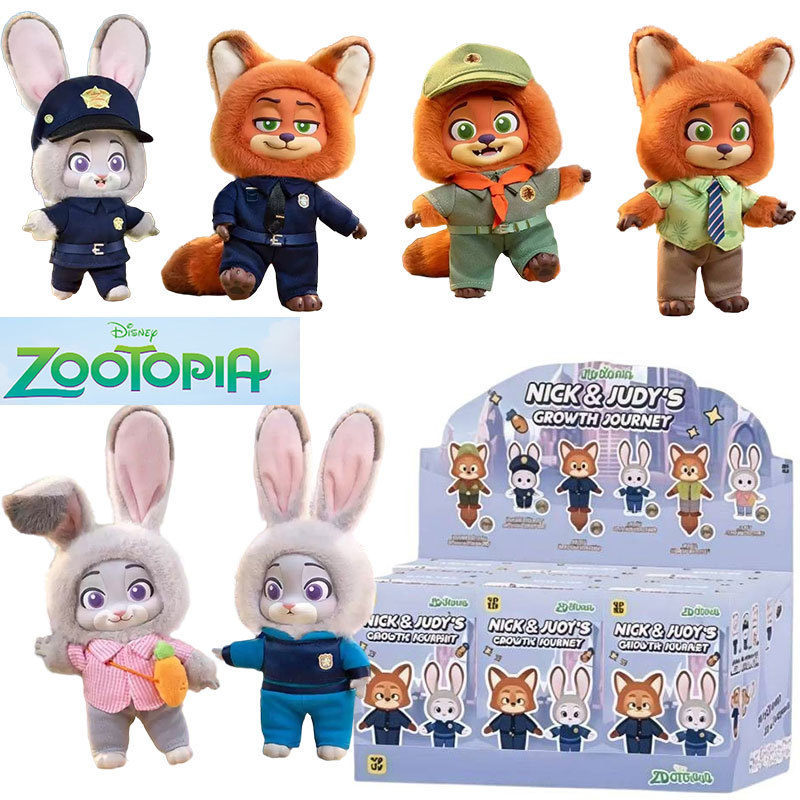 Action Figure Zootopia 2 Officer Rabbit Nick Judy ของเล่นตุ๊กตาน่ารักของขวัญสําหรับแฟนและเด็ก