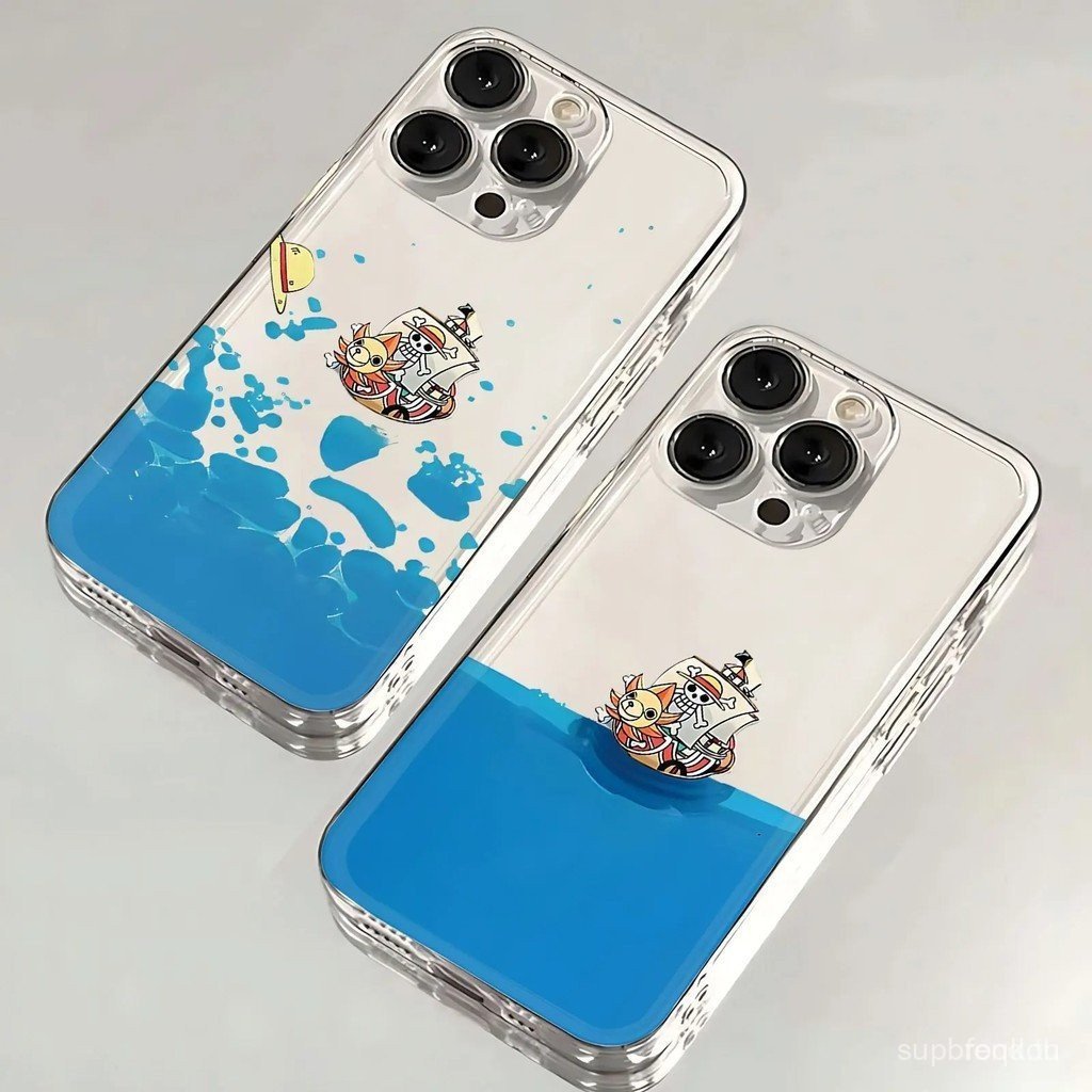 การ์ตูนสร้างสรรค์ One Piece Mini ทาสี 2026 เคสโทรศัพท์โปร่งใสขายร้อนเหมาะสําหรับ iPhone 17promax 16 15pro 14plus 13promax กันกระแทก 17air 16pro 15 14pro 8plus กรณีกันกระแทก
