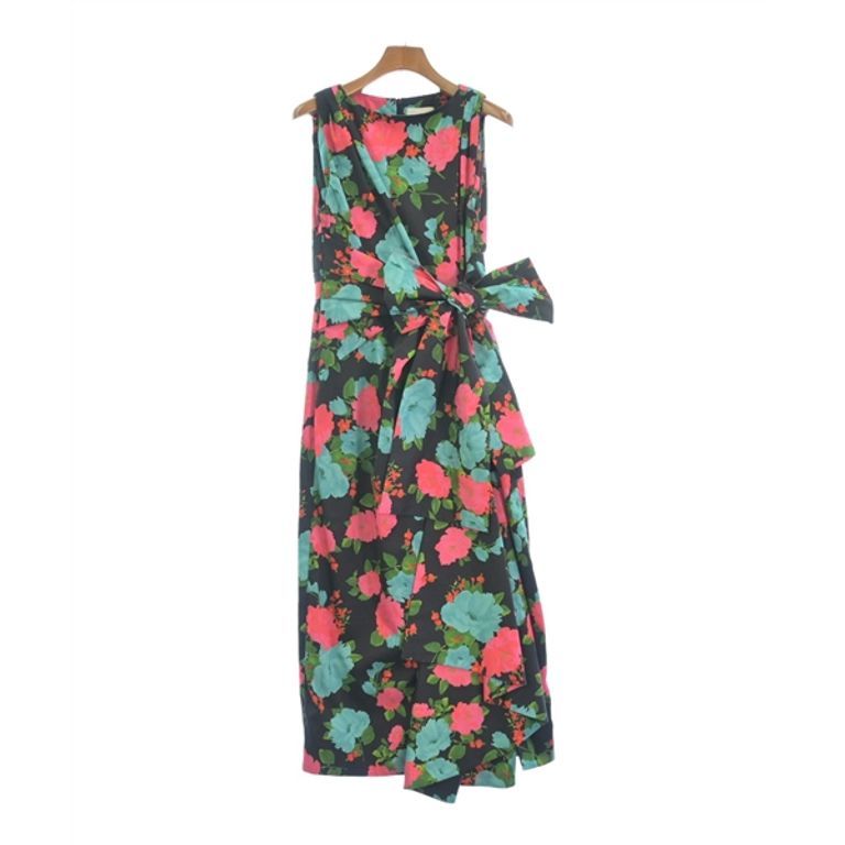 Erdem Dress pink Women Flower pattern black green Direct from Japan Secondhand
