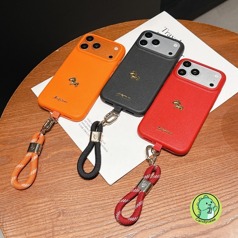 ปีใหม่Golden Ponyเคสโทรศัพท์พร้อมเชือกเส้นเล็กสําหรับVivo T4X T4 Ultra T3X T3 Lite T2X T2 Pro T1 Y20