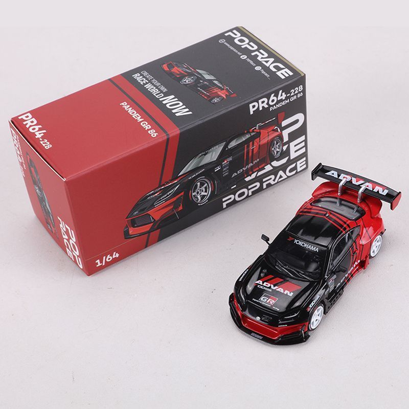 POPRACE 1:64 Toyota GR86 Rocket Bunny ZN8 โมเดลรถอัลลอย