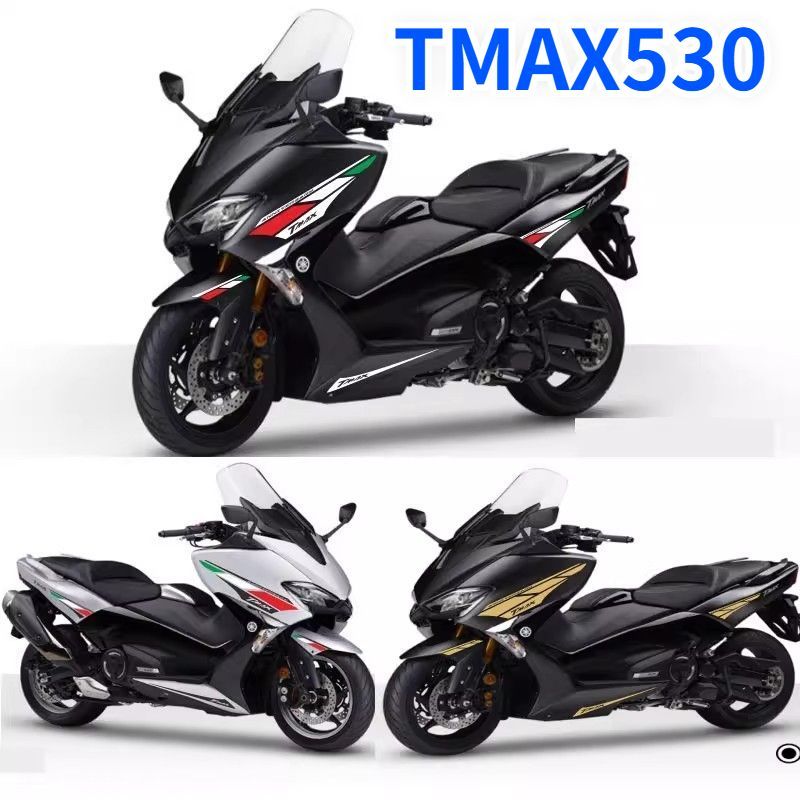 YAMAHA TMAX530 Motorcycle Creative Waterproof Sticker, TMAX Motorcycle Shell Garland Print Stickers