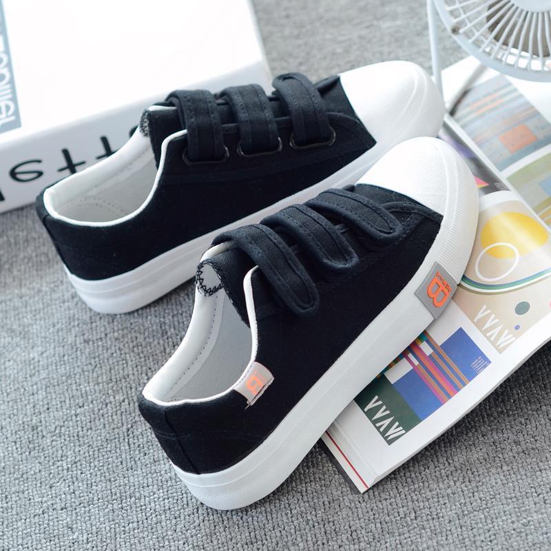 All-Match ฤดูร้อน Street ยิงบาง Velcro รองเท้าผ้าใบผู้ชายสไตล์ใหม่ Elastic Band อินเทรนด์ Velcro Bre