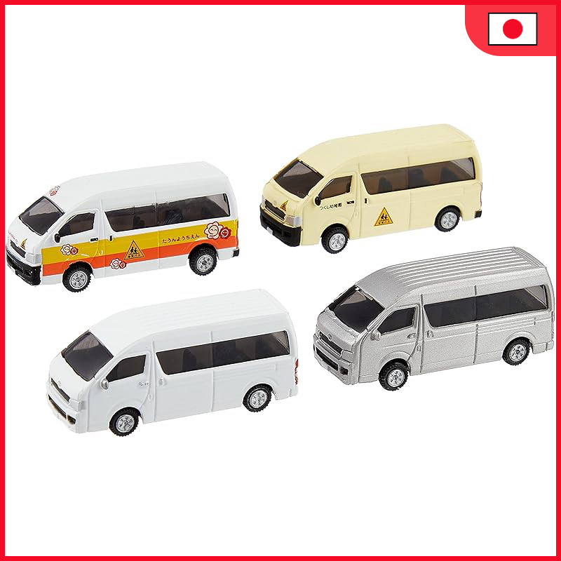 KATO N Gauge Toyota Hiace Super Long Kindergarten Bus (Set of 4) 23-651B Railroad Model Accessories