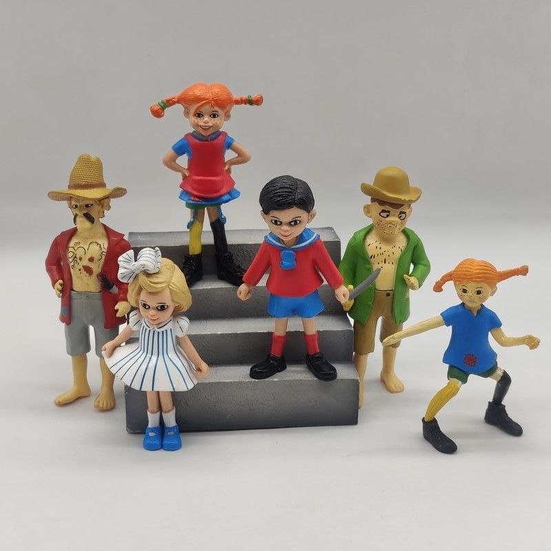 ของแท้สินค้าจํานวนมาก Nostalgic ฟินแลนด์ Pippi ถุงน่อง Pippi ความหลากหลายของตุ๊กตาตัวเลขเครื่องประดั