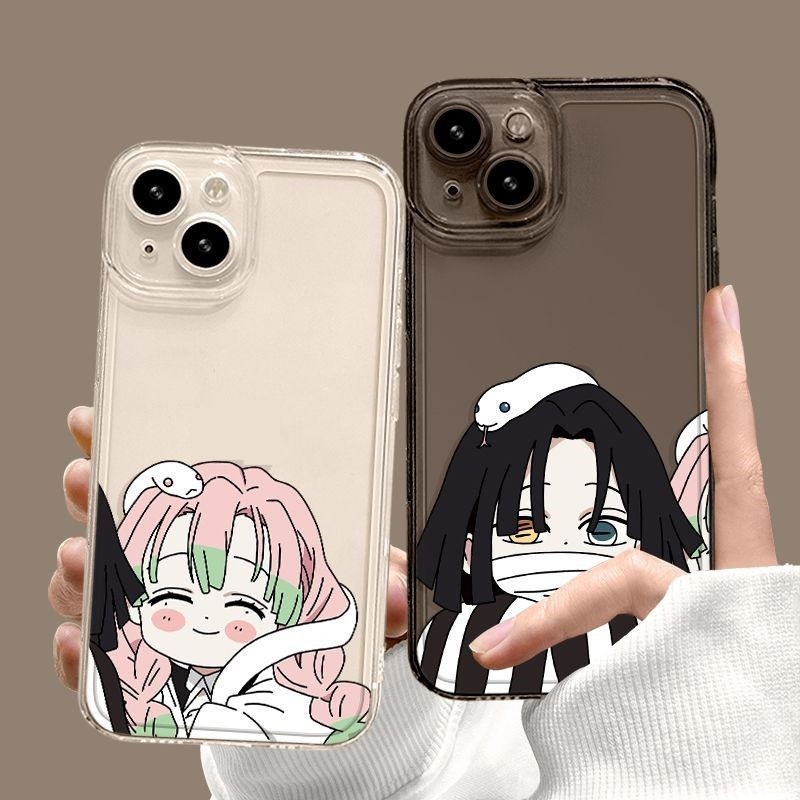 Demon Slayer สไตล์ใหม่ Yihei Xiaobanai เหมาะสําหรับเคสโทรศัพท์ iPhone เหมาะสําหรับ iPhone 16 Pro Max