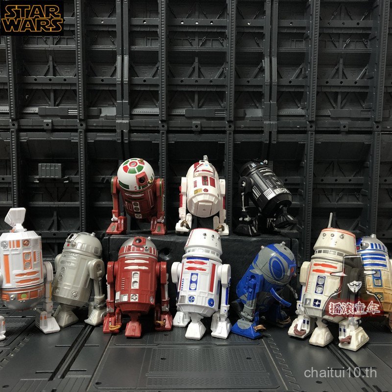 Starwars Star Wars R2D2 ซ่อม r4 หุ่นยนต์ 12 ซม.รูปตุ๊กตากระเป๋าถือคอลเลกชัน BZSX