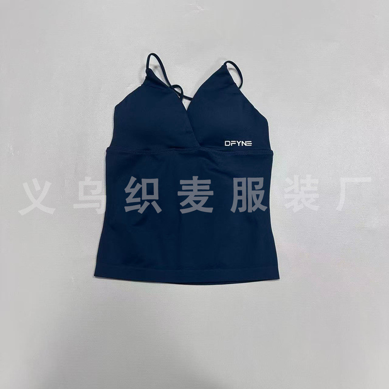 เสื้อกั๊กคอวีแขนกุดแบบไร้รอยต่อ ยืดหยุ่นสูง สำหรับโยคะและออกกำลังกาย ผลิตจากไนลอน ราคา ถูกที่สุด ดีลบีเคเค แกลเลอรีภาพที่ 4