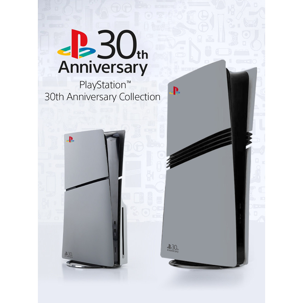 Old Style ps5 pro PS5 slim 30th Anniversary Edition Replacement Shell Grey Limited Sticker