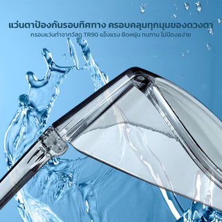 LOFTHOME แว่นตานิรภัย แบบครอบคลุมทั้งเลนส์ ปกป้อง360° กันลม กันฝุ่น กรองแสงสีฟ้า ในคู่เดียว สีใส