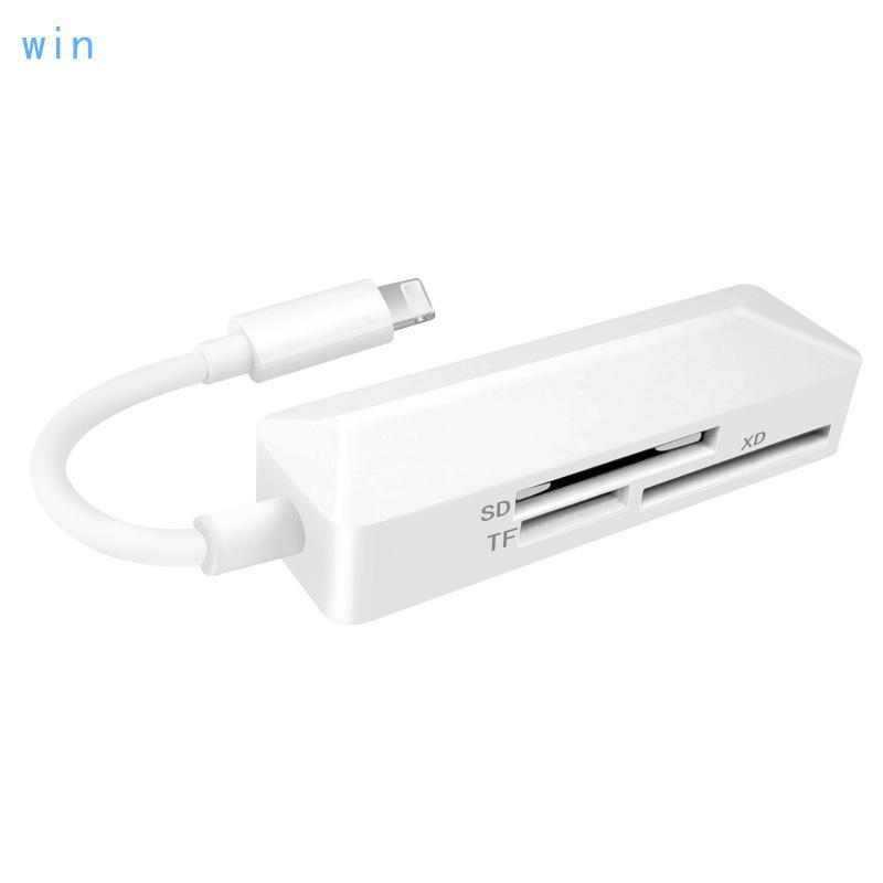 Win Card Reader Ios8Pin Card Reader Adapter รองรับ TFSD XD Memory Card Reader