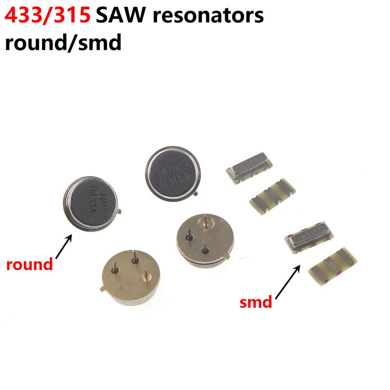 20PCS 315 433 MHz Resonator คริสตัล Oscillator R315A R433A LR433T2 LR315T2 SAW กรอง osciler คริสตัลข