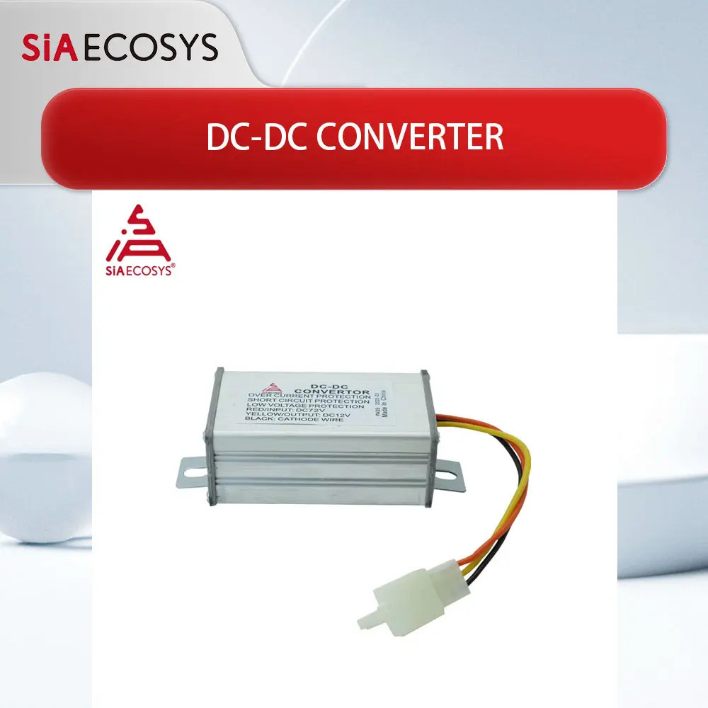 SiAECOSYS 72V/48V ถึง 12V 10A/15A DC-DC Converter สําหรับรถจักรยานยนต์ไฟฟ้ารถยนต์ไฟฟ้า