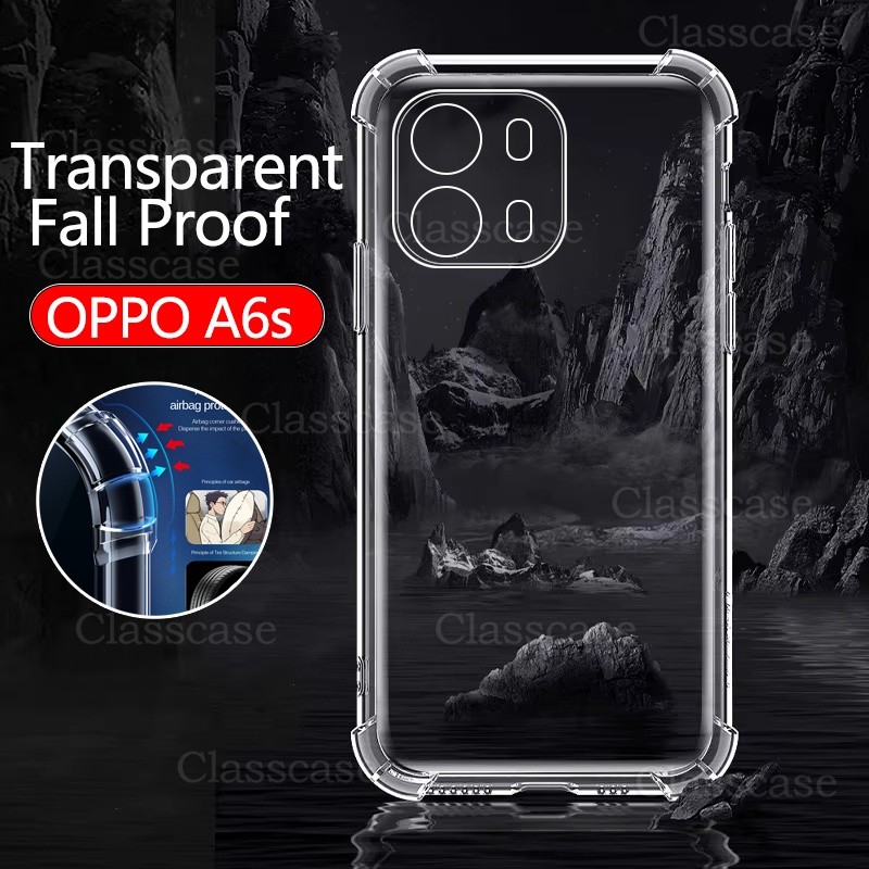 OPPO A6s 2026 สําหรับ OPPO A6s A6c A6 A6x A6t A6tPro A6Pro OPPOA6s OPPOA6c OPPOA6t 4G 5Gโปร่งใสTPUนุ