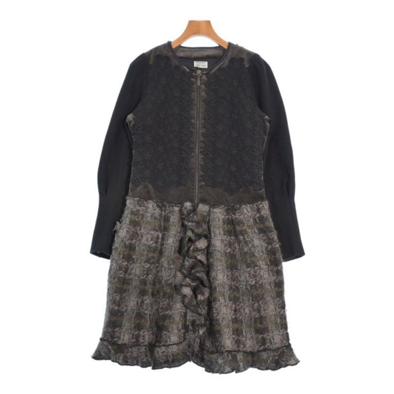 Di Alberta Ferretti Sophi RtA Philosophy Coat gray Women black overall pattern brown Direct from Jap