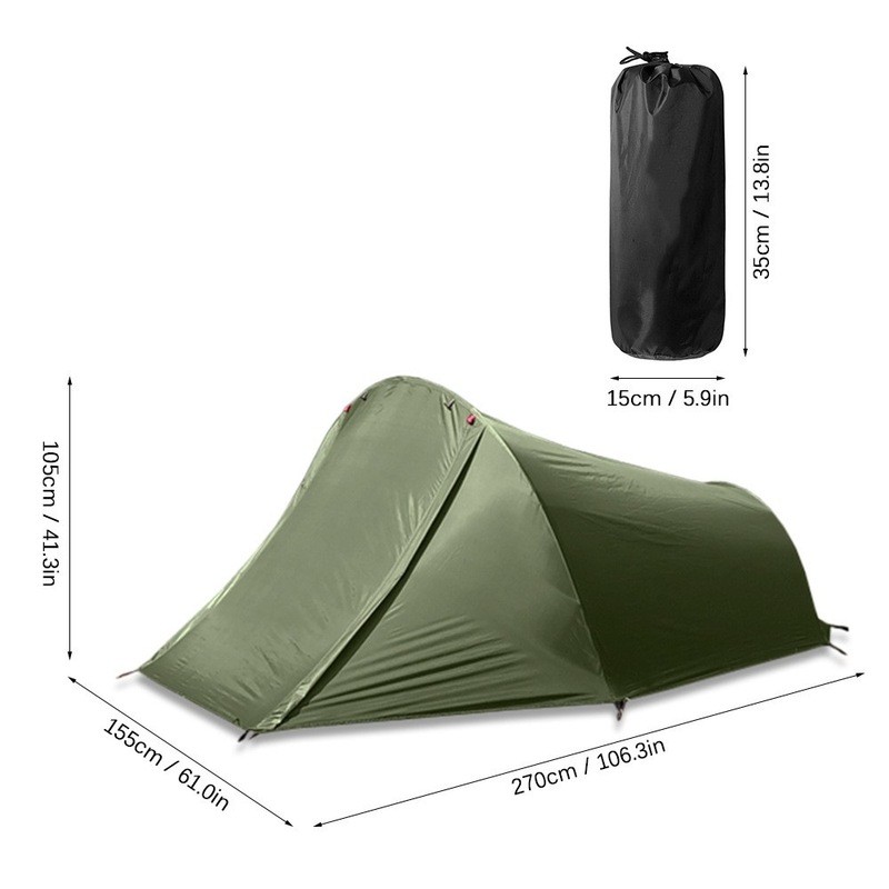 MountainCattle Xingyun 2 Double Outdoor Aluminium Rod Ultra-Lightweight Lu Camping เต็นท์อุโมงค์กันฝ