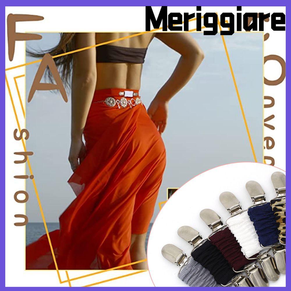 MERIGGIARE Fit Dress Cinch Clips Wine Red Dress Clips Back Cinch for Women Kids Cardigan Collar Clip