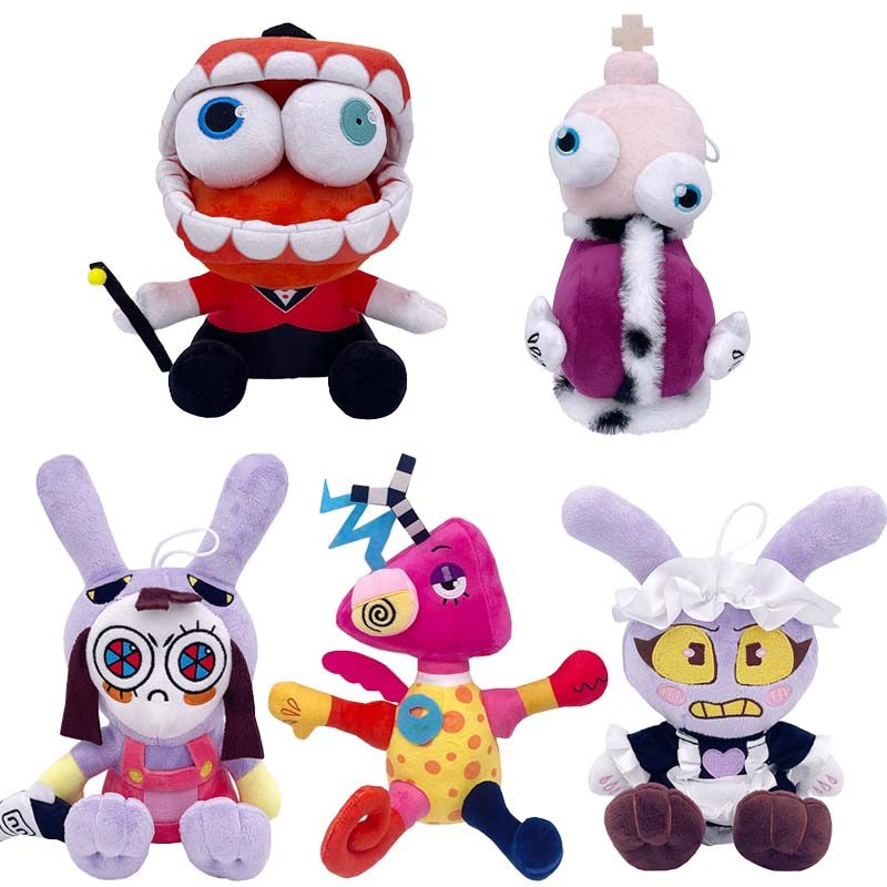 The Amazing Digital Circus Plush Jax Burger Kinger Pomni Caine ตุ๊กตาตุ๊กตาเด็กของขวัญ