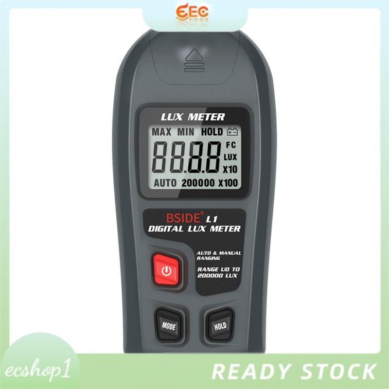 [ecshop1.ph] L1 Lux Meter Digital Illuminometer 0-200,000lux LCD Pocket Light Meter Lux/FC วัดเครื่อ