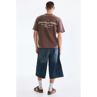 H&M(เอชแอนด์เอ็ม) เสื้อยืดพิมพ์ลายแบบหลวม ผู้ชาย 0967955_26