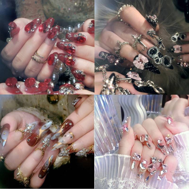 COD✨ [มาใหม่] เล็บปลอมสําเร็จรูป ทำด้วยมือ 10/24 ชิ้น/กล่อง เรียบง่าย มีเอกลักษณ์ ดีไซน์สวย ประณีต สวมง่าย ใช้ซ้ำได้