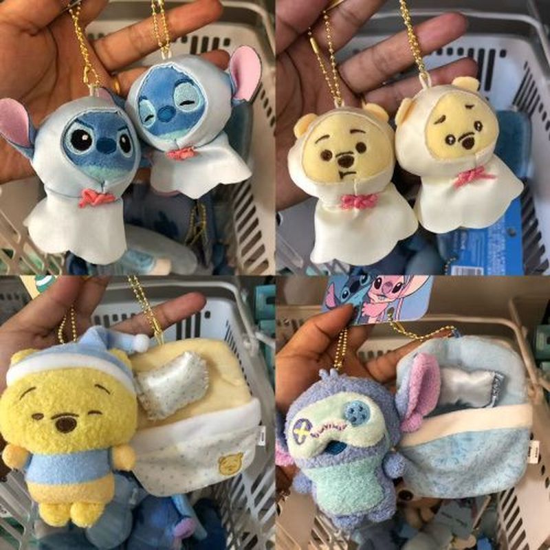 MINISO MINISO MINISO เครื่องประดับตุ๊กตาคู่ Disney เครื่องประดับกระเป๋าลายหมีพูห์ น่ารัก yy4.10
