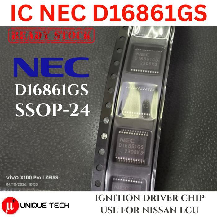 IC NEC D16861GS IGNITION DRIVER IGNITION ECU NISSAN LIVINA MARCH XTRAIL ใหม่ต้นฉบับ UPD16861GS