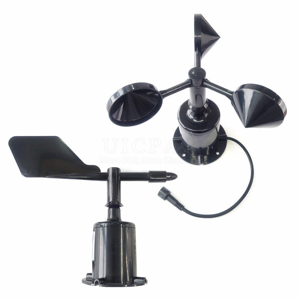 30m/s Weather Station Outdoor 3 Cup Anemometer Sensor Polycarbon Fiber Wind Speed Wind Direction Sen