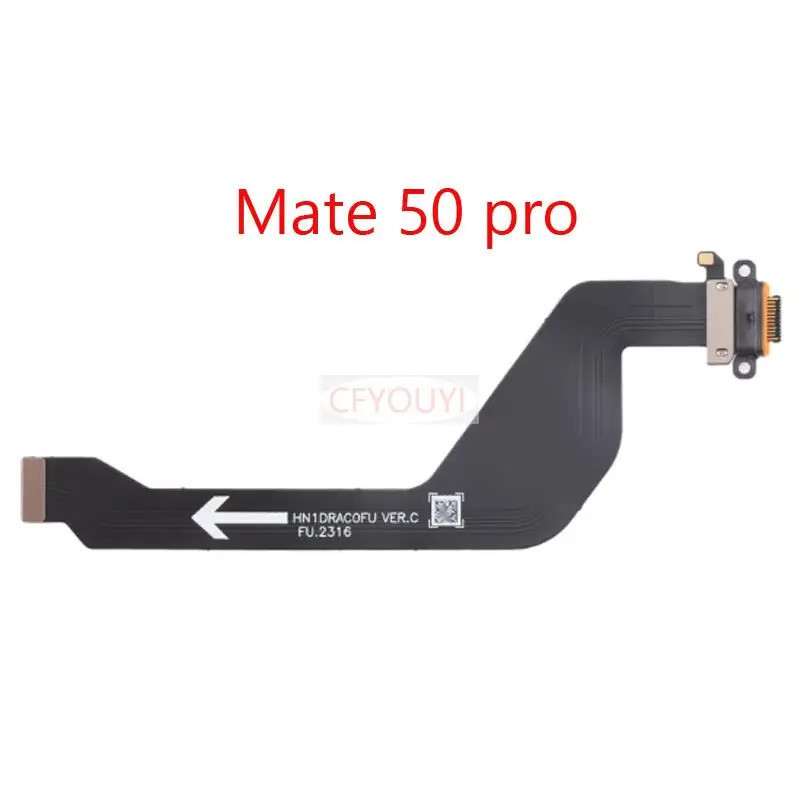 OEM Mate 50 Pro แท่นชาร์จ USB Connector พอร์ตชาร์จ Flex Cable สําหรับ Huawei Mate 50 PRO Mate 50Pro
