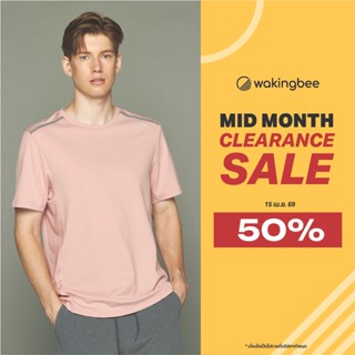 Wakingbee by Mark Kim Energy Tee (Pink) เสื้อยืดออกกำลังกาย …