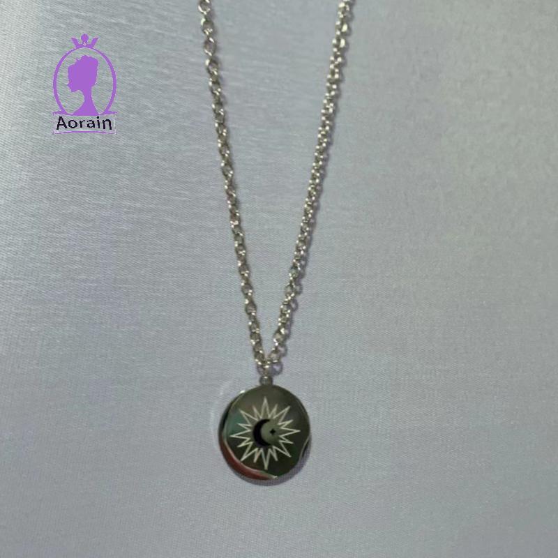 พวงมาลัยจี้รูปพระจันทร์และดาว titanium steel สำหรับคอสเพลย์ซีรีย์ The Eclipse