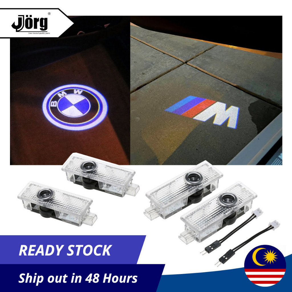 โปรเจคเตอร์โลโก้ไฟประตูรถ BMW F10 F30 E60 | โคมไฟต้อนรับ ไฟ LED การ์ตูน HD 3D LOGO Side Doorauto par