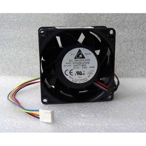 Delta PFR0812XHE 80mmx38mm พัดลมการไหลของอากาศสูงสุดขีด BRUSHLESS 4PIN PWM 134 CFM