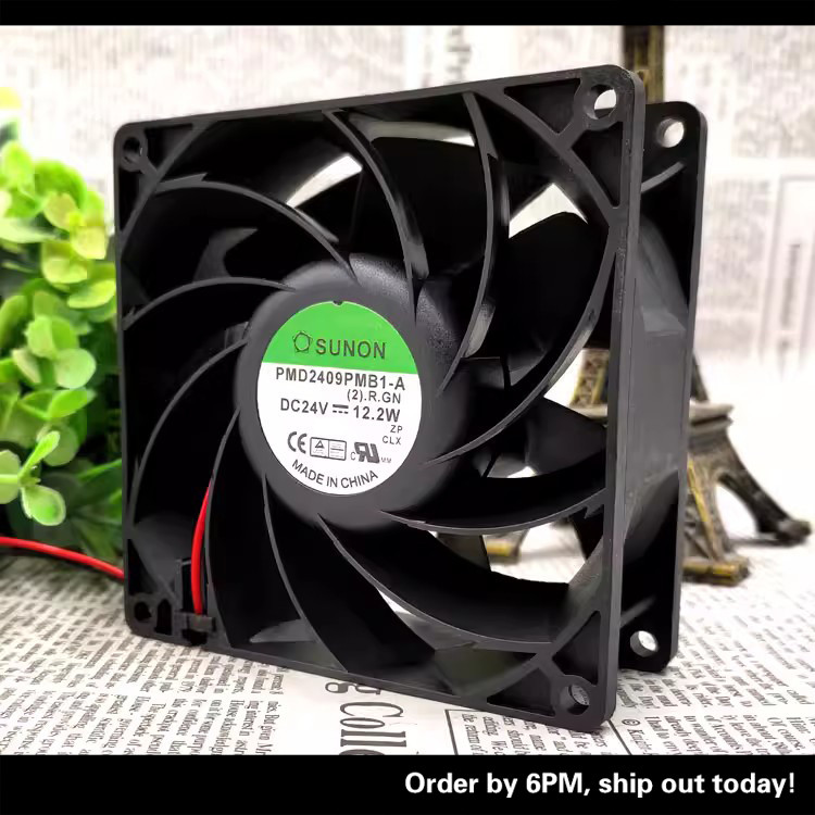 Original SUNON PMD2409PMB1-A 24V 12.2 W 9038 9 ซม.ตัวแปลงความถี่พัดลมปริมาณอากาศสูง