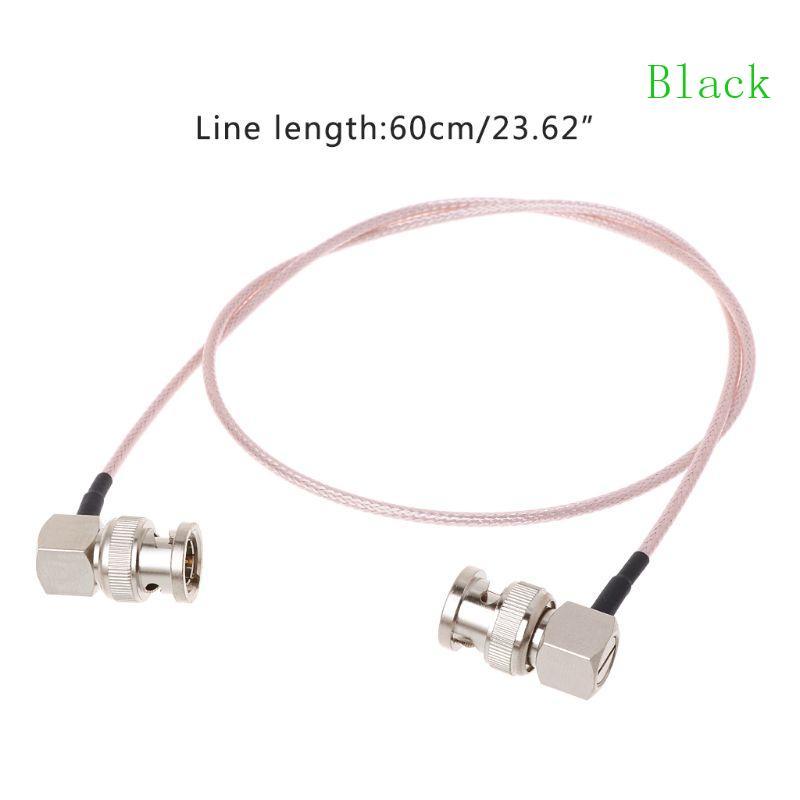 สีดําสําหรับสายเชื่อมต่อวิดีโอ SDI RG179 BNC ชายไปยัง BNC ปลั๊กมุมขวาสําหรับ BMCC