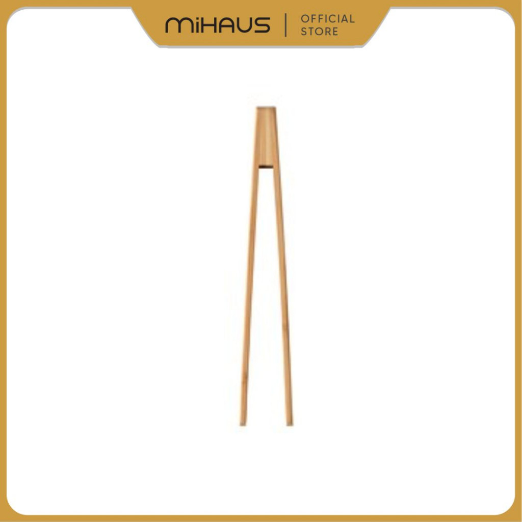 IKEA MIHAUS OSTBIT เสิร์ฟแหนบ / ที่คีบอาหาร เหล็กไม้ไผ่ 24CM IKEA OS576