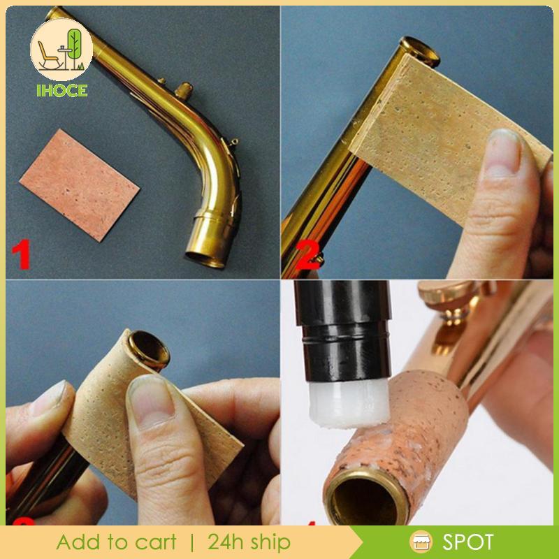 [Ihoce] 3x Luege สําหรับ Saxo Mouthpiece Self-กาว Cork Squares สําหรับแซ็กโซโฟน Soprano