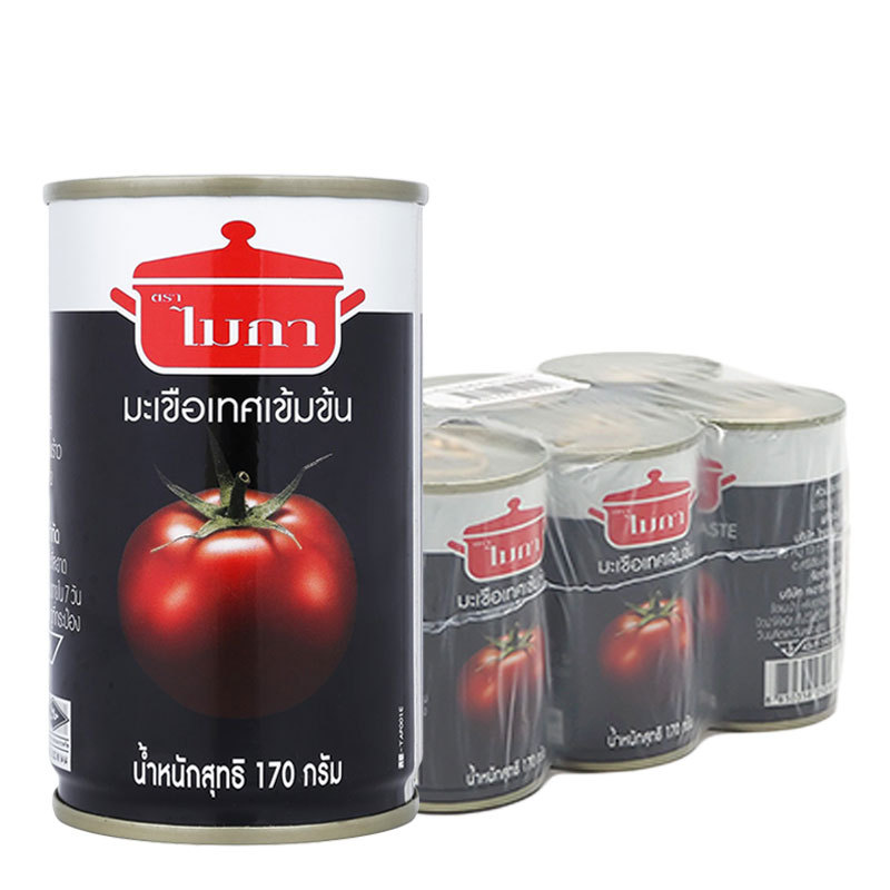 ไมก้า (MICA) ซอสมะเขือเทศเข้มข้น Tomato Paste คุณภาพดี สำหรับทำอาหาร ขนาด 170ก. x 6กระป๋อง (MICA Tomato Paste)