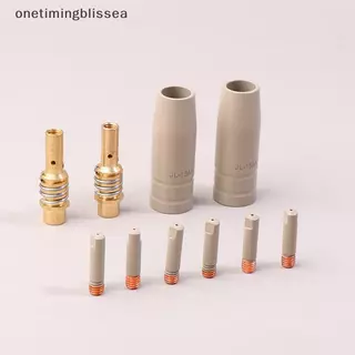Onetimingblissea 9 ชิ้น 0.8/1.0/1.2 มิลลิเมตร MIG ไฟฉายแก๊สหัวฉีด 15AK ไฟฉายเชื่อมป้องกันหัวฉีด SEA