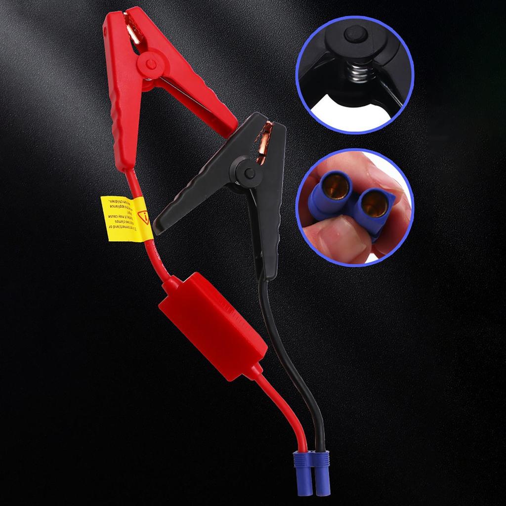 Jumper Cables สําหรับรถยนต์ Mini Jumper Cables สําหรับรถแบตเตอรี่ Clamp To EC5 Connector สําหรับสถาน