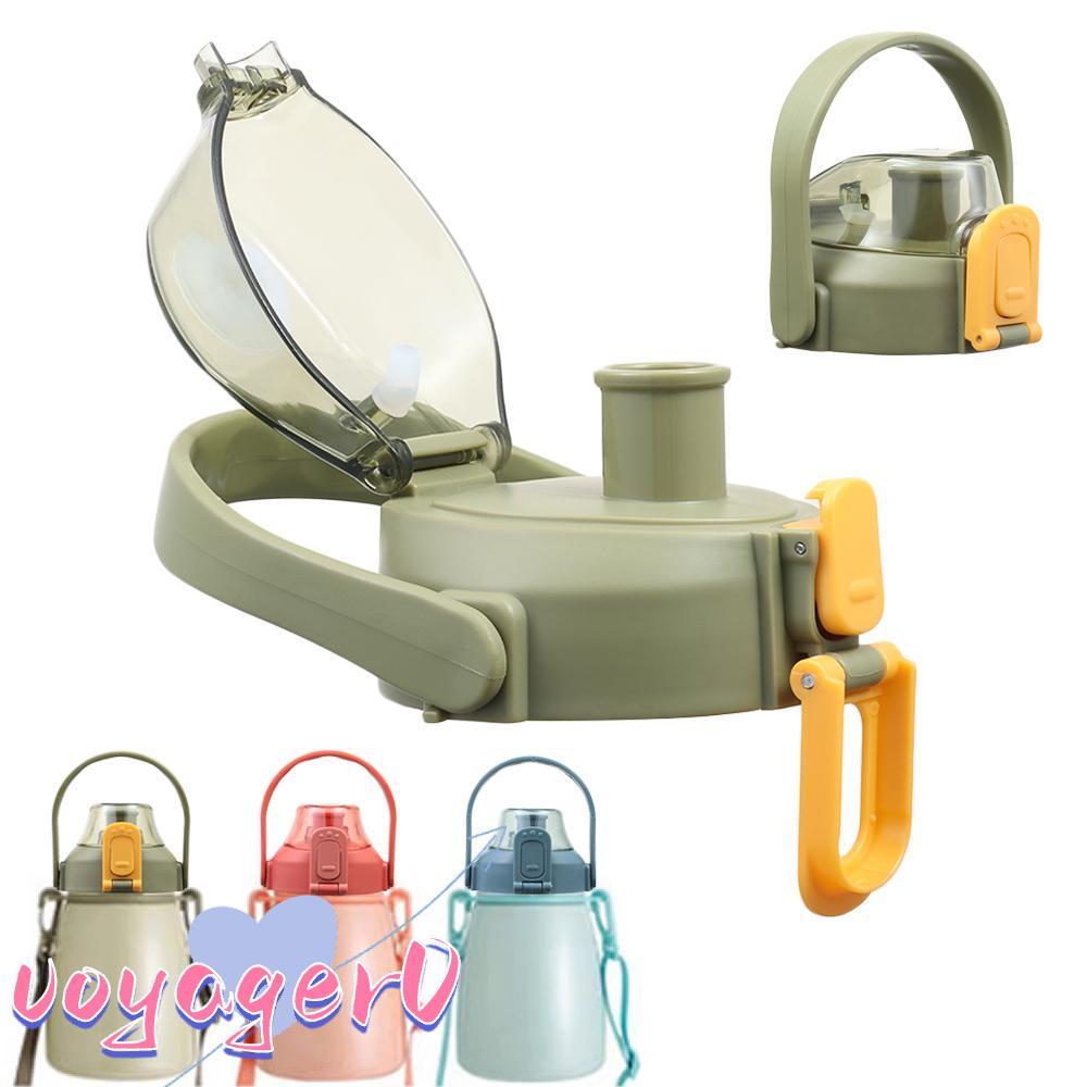 VOYAGER 1 ชิ้นขวดฝาปิด, Therms Splash Proof ถ้วยหมวก, Tumbber พร้อมที่จับ Universal ถ้วยฝาปิดสําหรับ