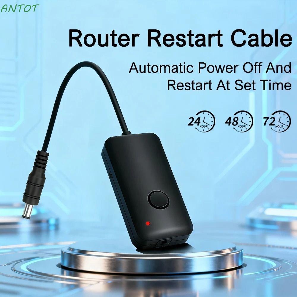 ANTOT WiFi Timer, Automatic Restart Universal Router Rebooter, Plug and Play 24/48//72 ชั่วโมง Adjus