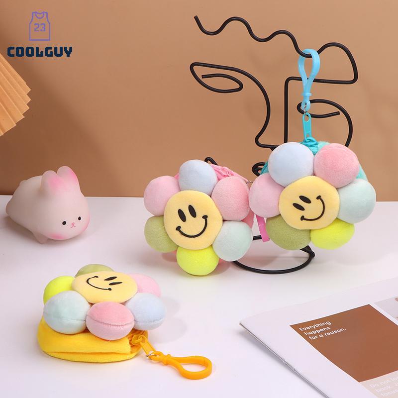 [YLSW] น่ารักดอกทานตะวันตุ๊กตาสีกระเป๋าใส่เหรียญกระเป๋าสตางค์จี้พวงกุญแจกระเป๋าเป้สะพายหลังรถ Charms ตกแต่งกระเป๋าอุปกรณ์เสริม TH - รูปที่ 5