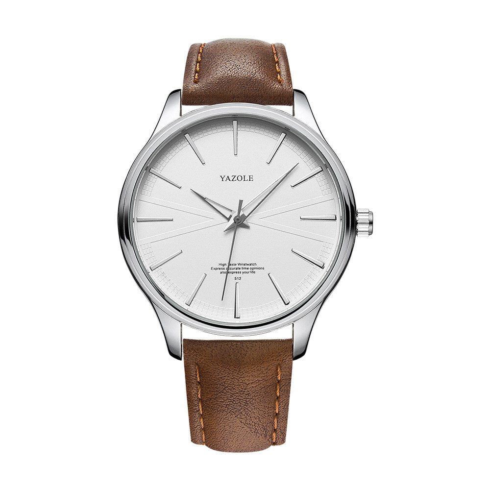 Simple Quartz Watch Men Simple Casual Wechat Business Belt Watch