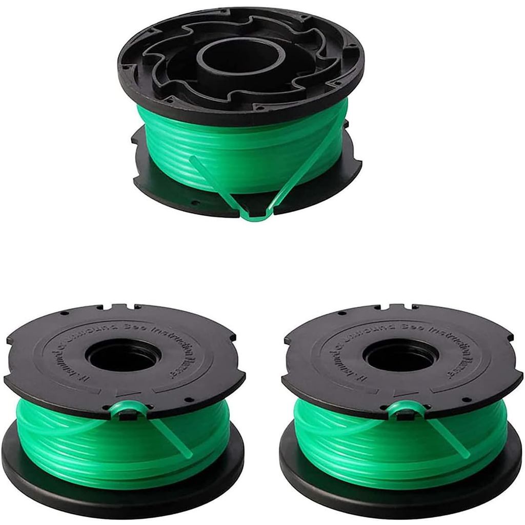 THTEN SF-080 String Trimmer Spool Line ใช้งานร่วมกับสีดําและ Decker SF-080-BKP 20ft 0.080" GH3000 LS