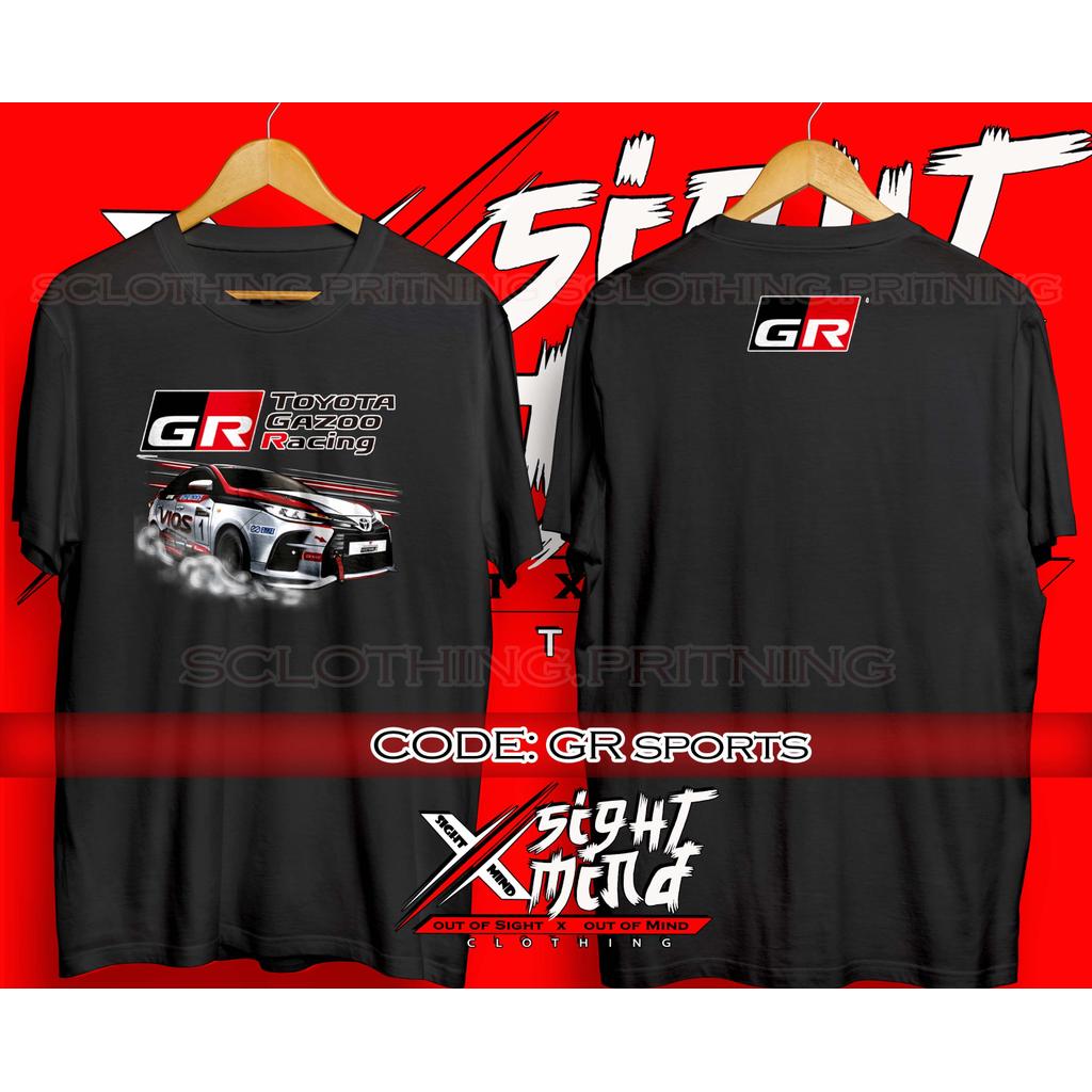 Toyot Vios Gr Sports Car Tshirt / Baju Microfiber Jersi / Jersey Sublimation / Tshirt Jersey