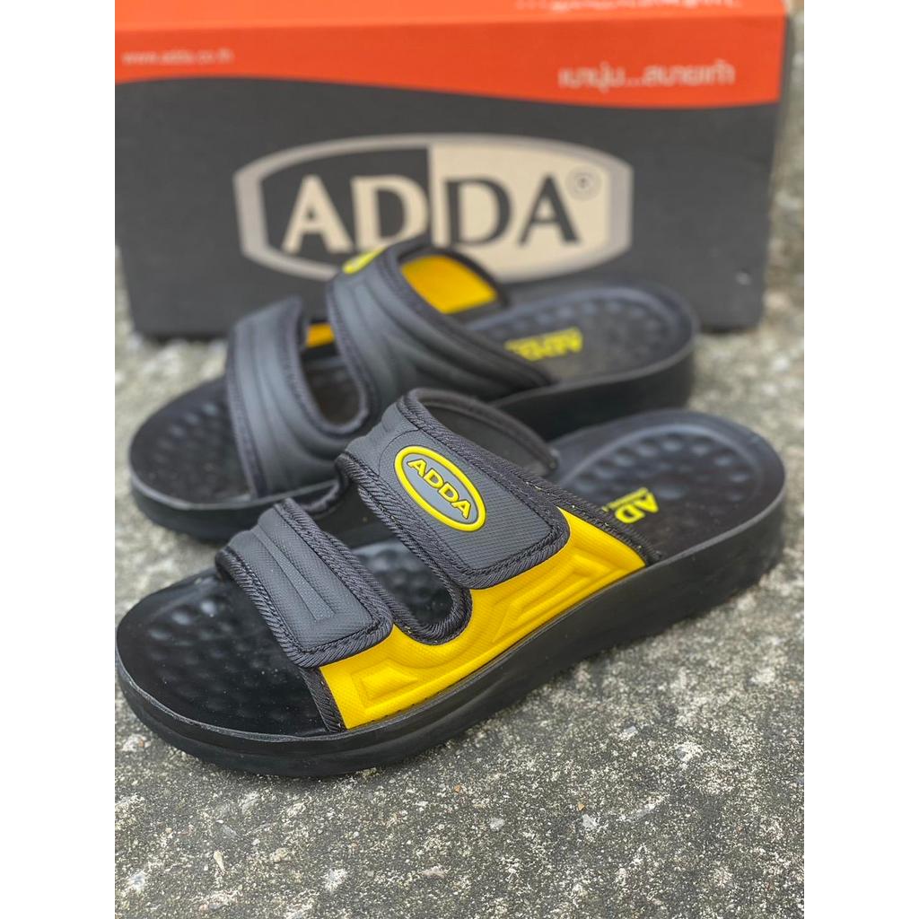 ADDA 7MA03 รองเท้าแตะแบบสวม สายคาด 2 สายแบบติดเทปกาวกำลังเป็นที่นิยม นุ่มสบาย น้ำหนักเบา Size:39-45 - รูปที่ 2