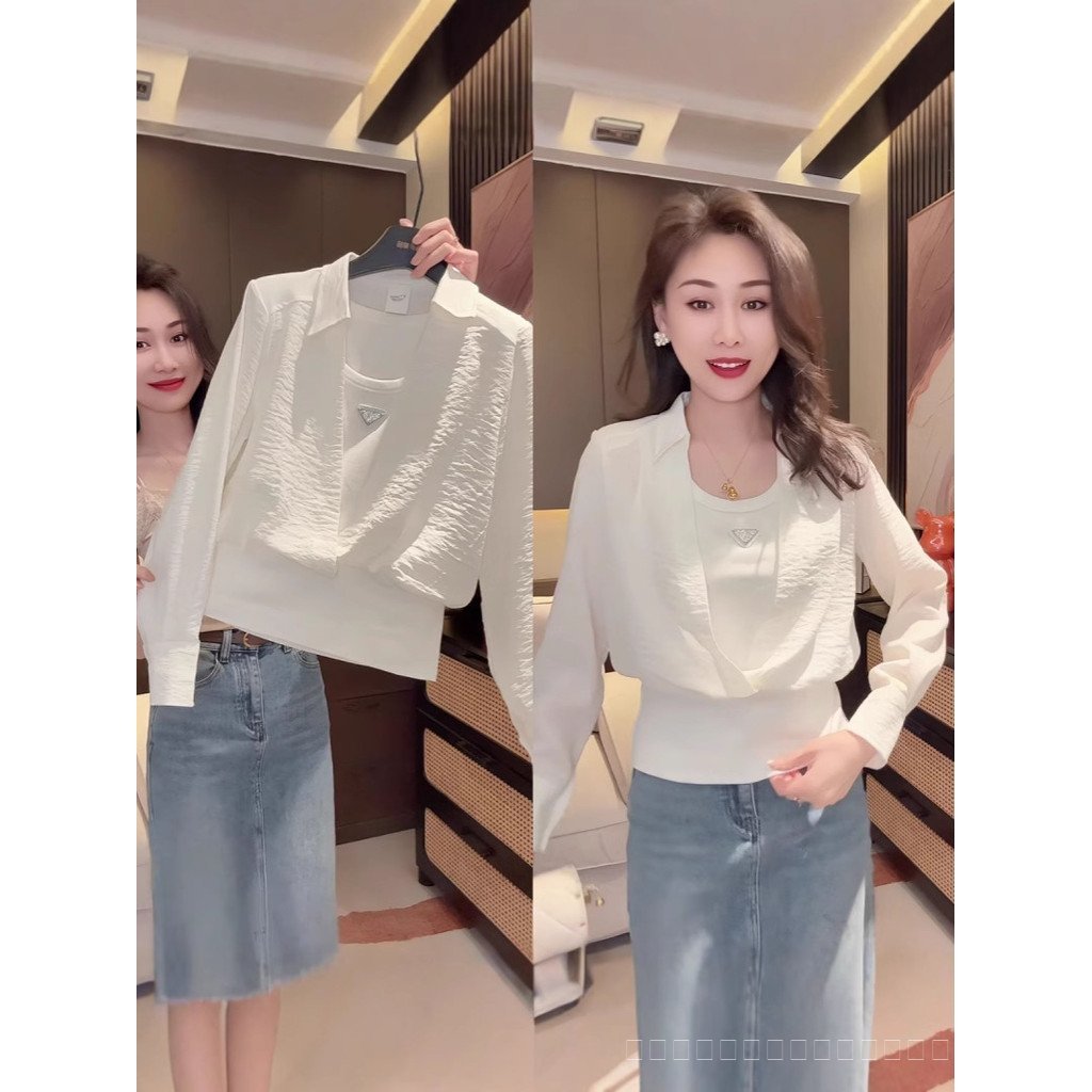 เสื้อแขนยาวสำหรับสาวๆ ในสไตล์ใหม่ ทั้งสวมใส่ง่ายและให้ความเย็นสบาย มีฟังก์ชันเหมือนครีมกันแดด ขนาดไซส์29