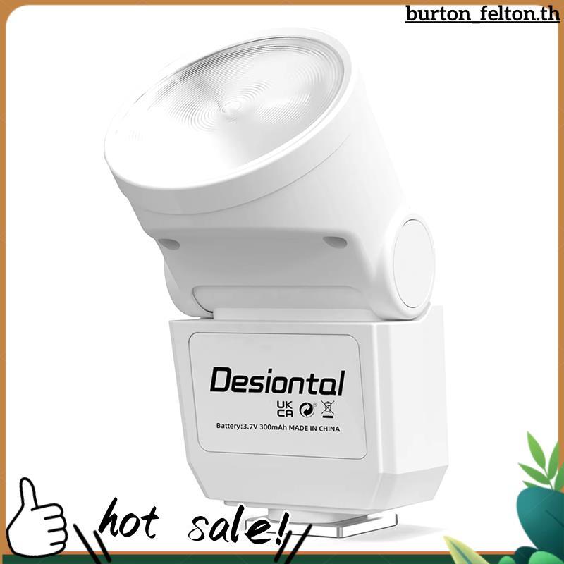 Type-C ชาร์จ F02 Mini Flash 6500K อุณหภูมิสีสําหรับกล้อง DSLR